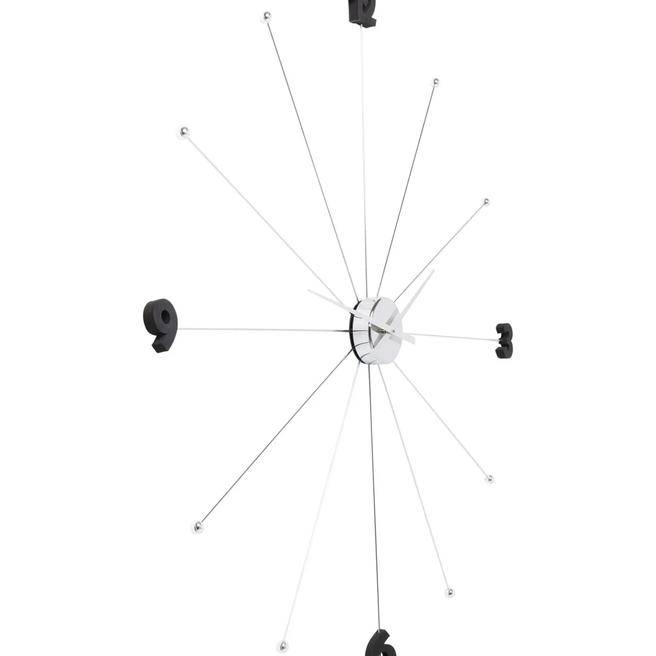 KARE Design Horloges Murales|Horloge Murale Like Umbrella Chromee