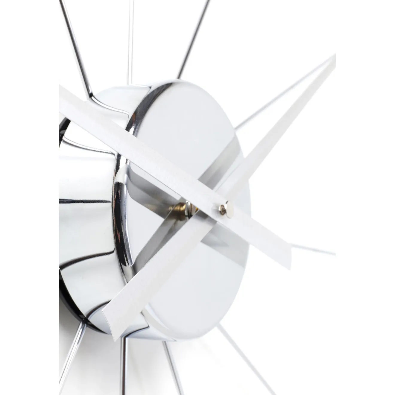 KARE Design Horloges Murales|Horloge Murale Like Umbrella Chromee