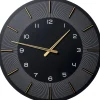 KARE Design Horloges Murales|Horloge Murale Lio Noir O60Cm