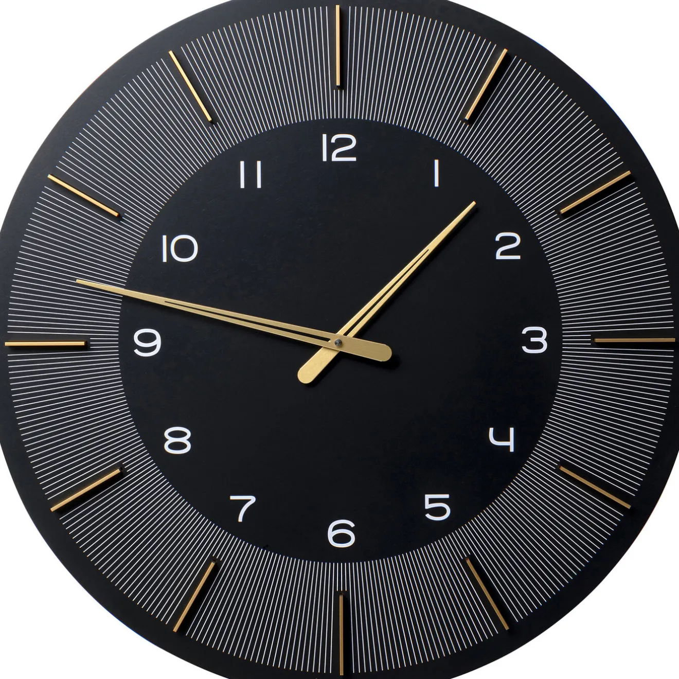 KARE Design Horloges Murales|Horloge Murale Lio Noir O60Cm