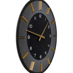 KARE Design Horloges Murales|Horloge Murale Lio Noir O60Cm