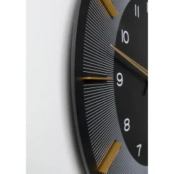 KARE Design Horloges Murales|Horloge Murale Lio Noir O60Cm