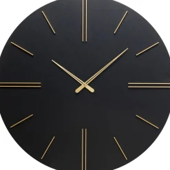 KARE Design Horloges Murales|Horloge Murale Luca Noir O70Cm