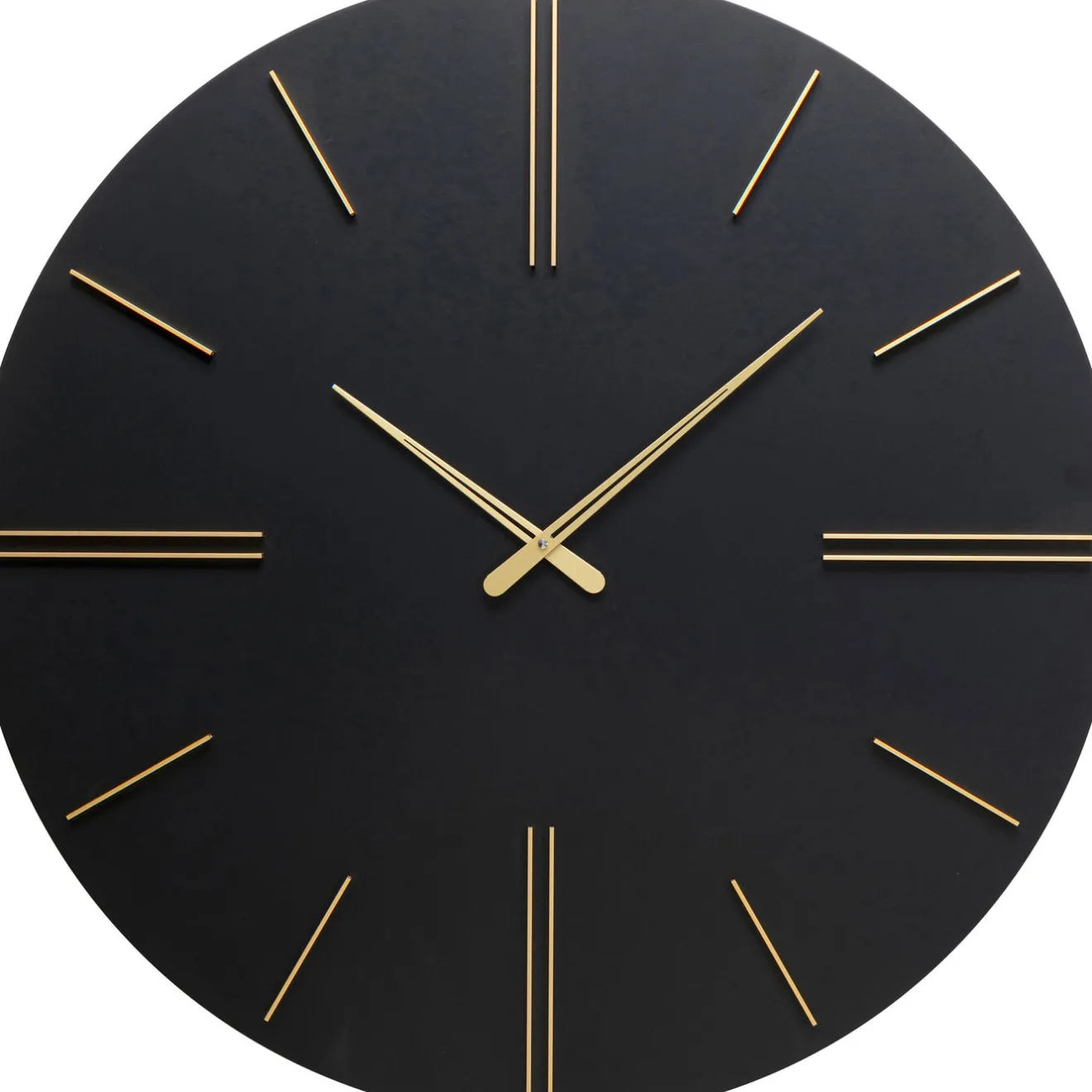 KARE Design Horloges Murales|Horloge Murale Luca Noir O70Cm