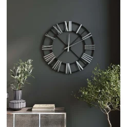 KARE Design Horloges Murales|Horloge Murale Nevio Argente O95Cm