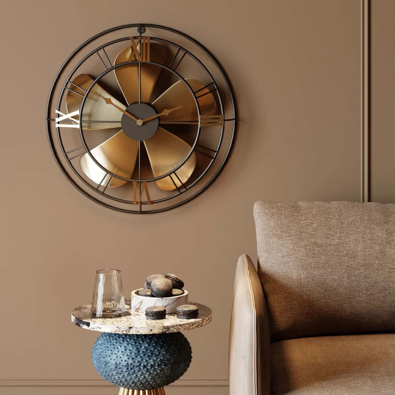 KARE Design Horloges Murales|Horloge Murale Propeller O62Cm