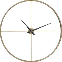 KARE Design Horloges Murales|Horloge Murale Simple Pure Laiton O95Cm