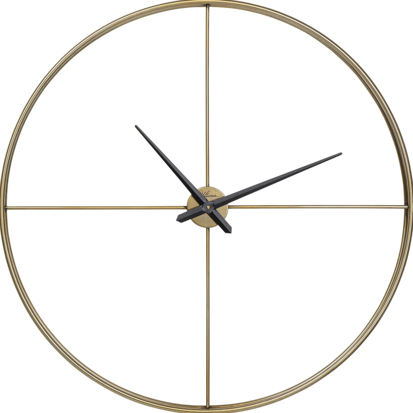KARE Design Horloges Murales|Horloge Murale Simple Pure Laiton O95Cm