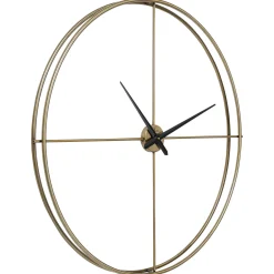KARE Design Horloges Murales|Horloge Murale Simple Pure Laiton O95Cm