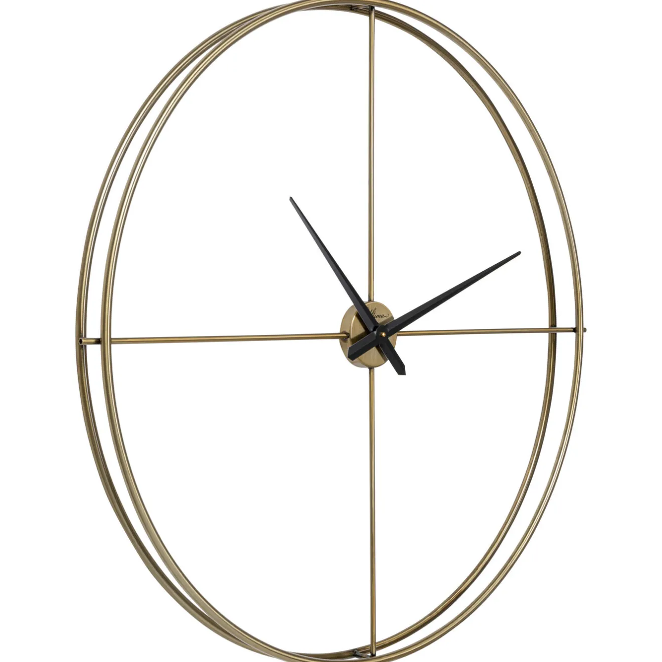 KARE Design Horloges Murales|Horloge Murale Simple Pure Laiton O95Cm