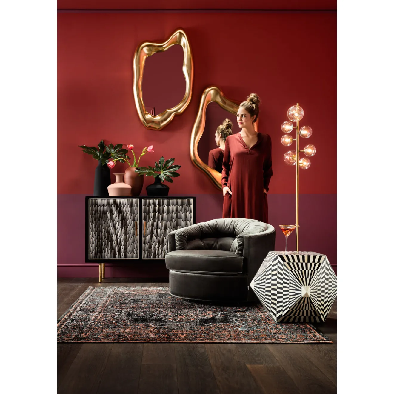 KARE Design Lampadaires|Lampadaire Bello Sette 162Cm