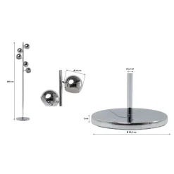 KARE Design Lampadaires|Lampadaire Calotta Chrome 5