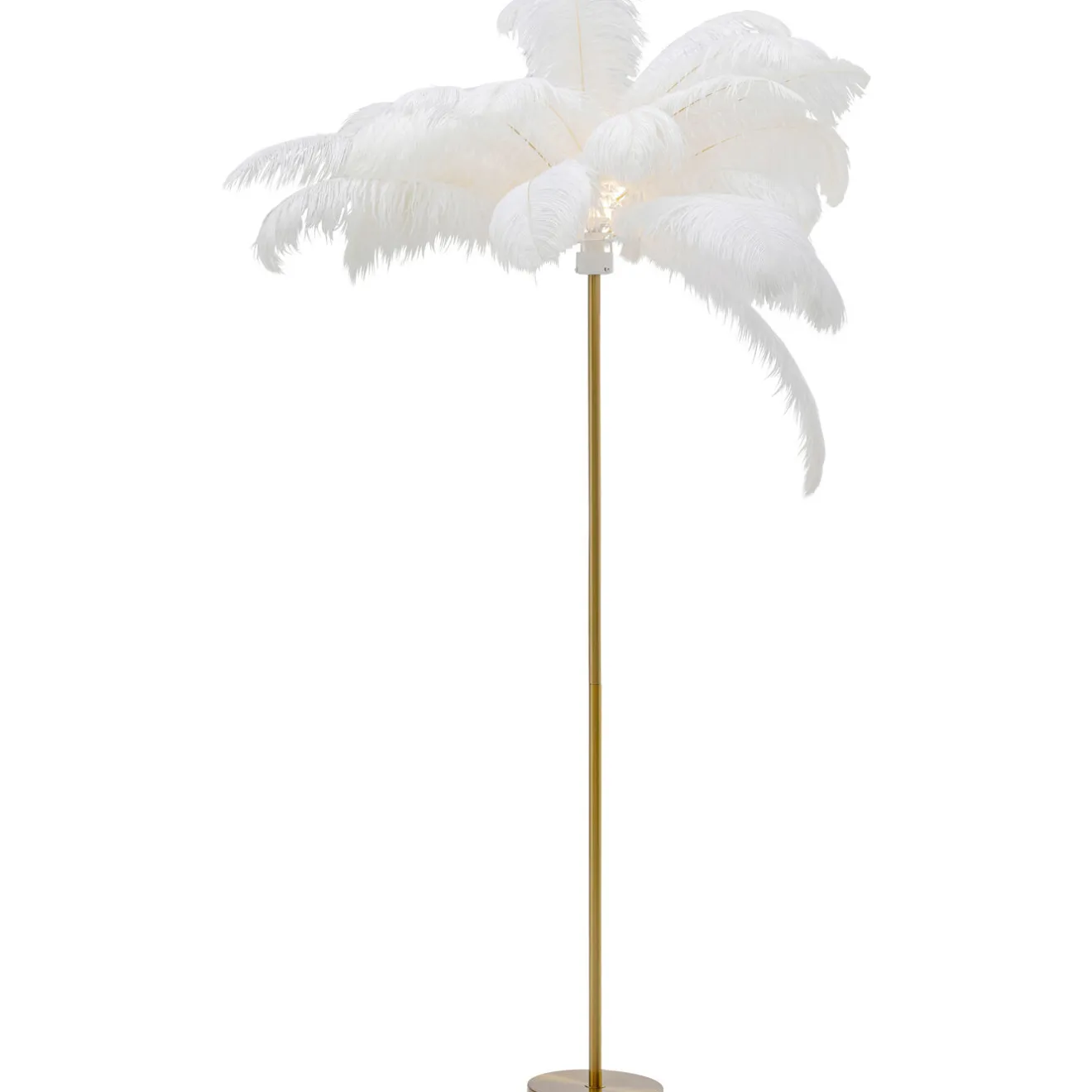 KARE Design Lampadaires|Lampadaire Feather Palm Blanc 165Cm