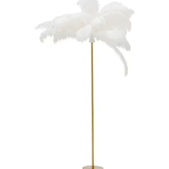 KARE Design Lampadaires|Lampadaire Feather Palm Blanc 165Cm