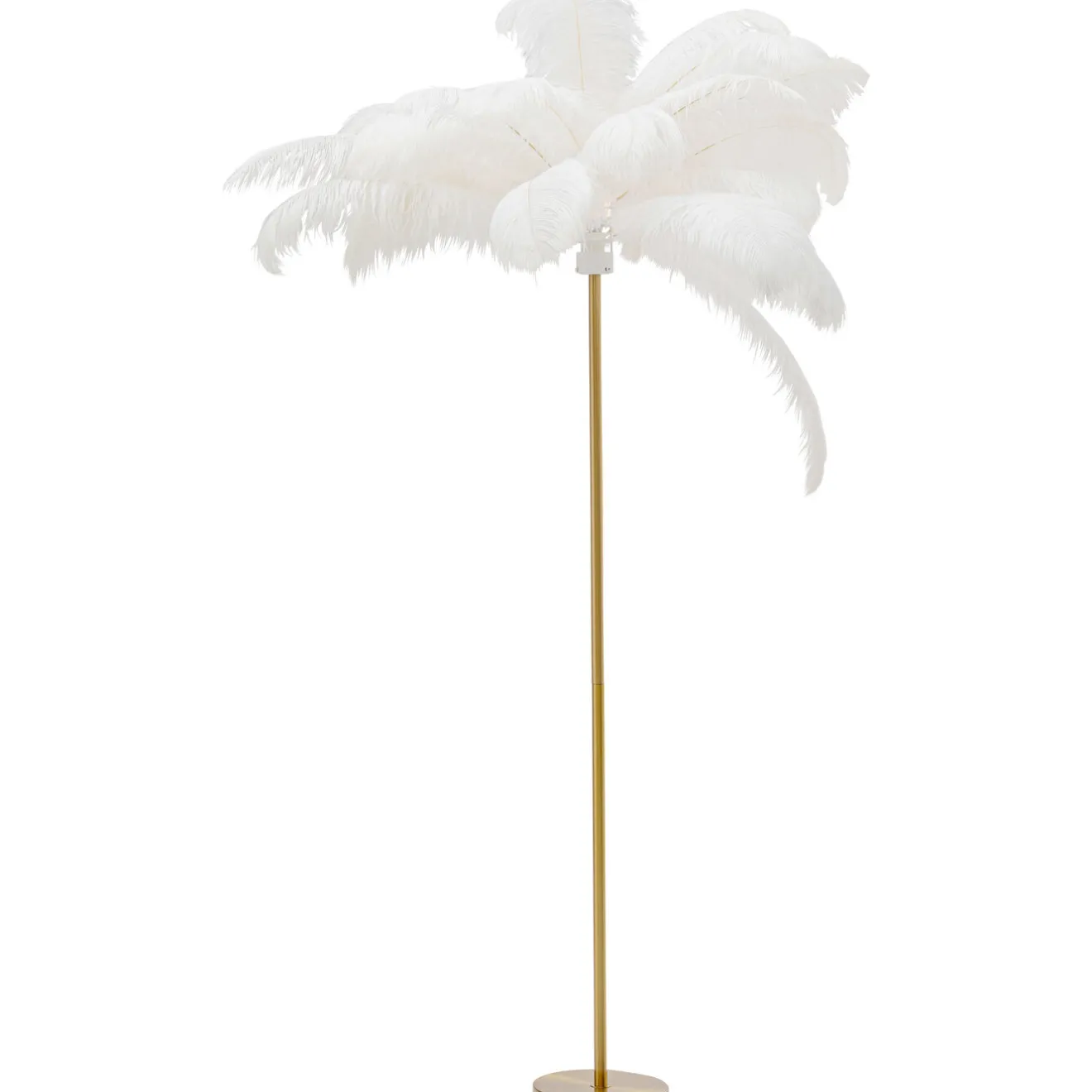 KARE Design Lampadaires|Lampadaire Feather Palm Blanc 165Cm