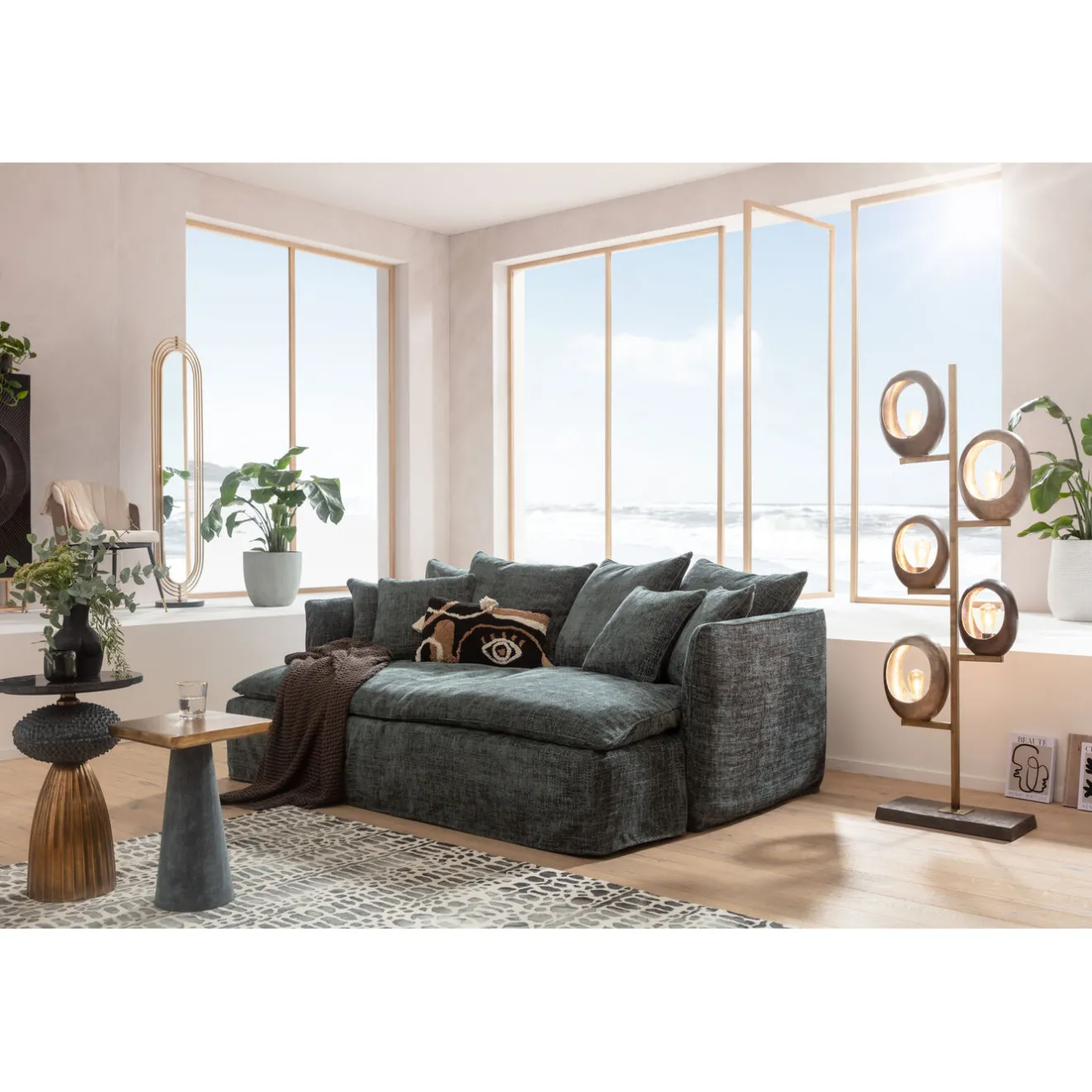 KARE Design Lampadaires|Lampadaire Five Loops 173Cm