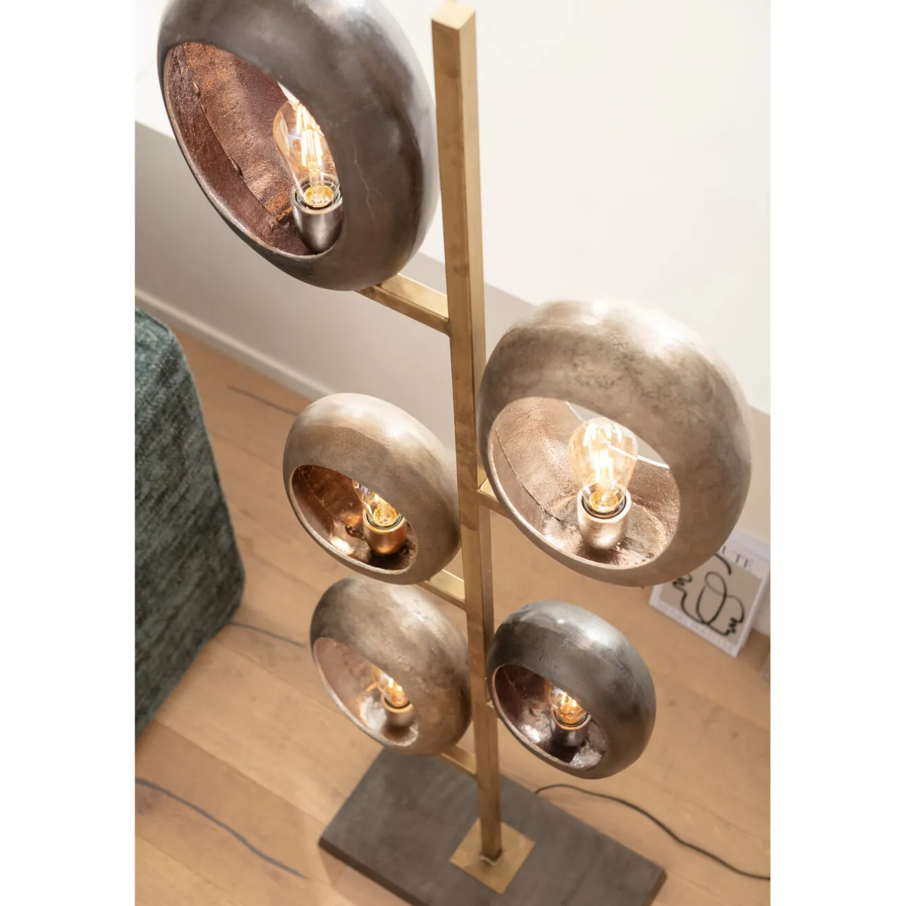 KARE Design Lampadaires|Lampadaire Five Loops 173Cm