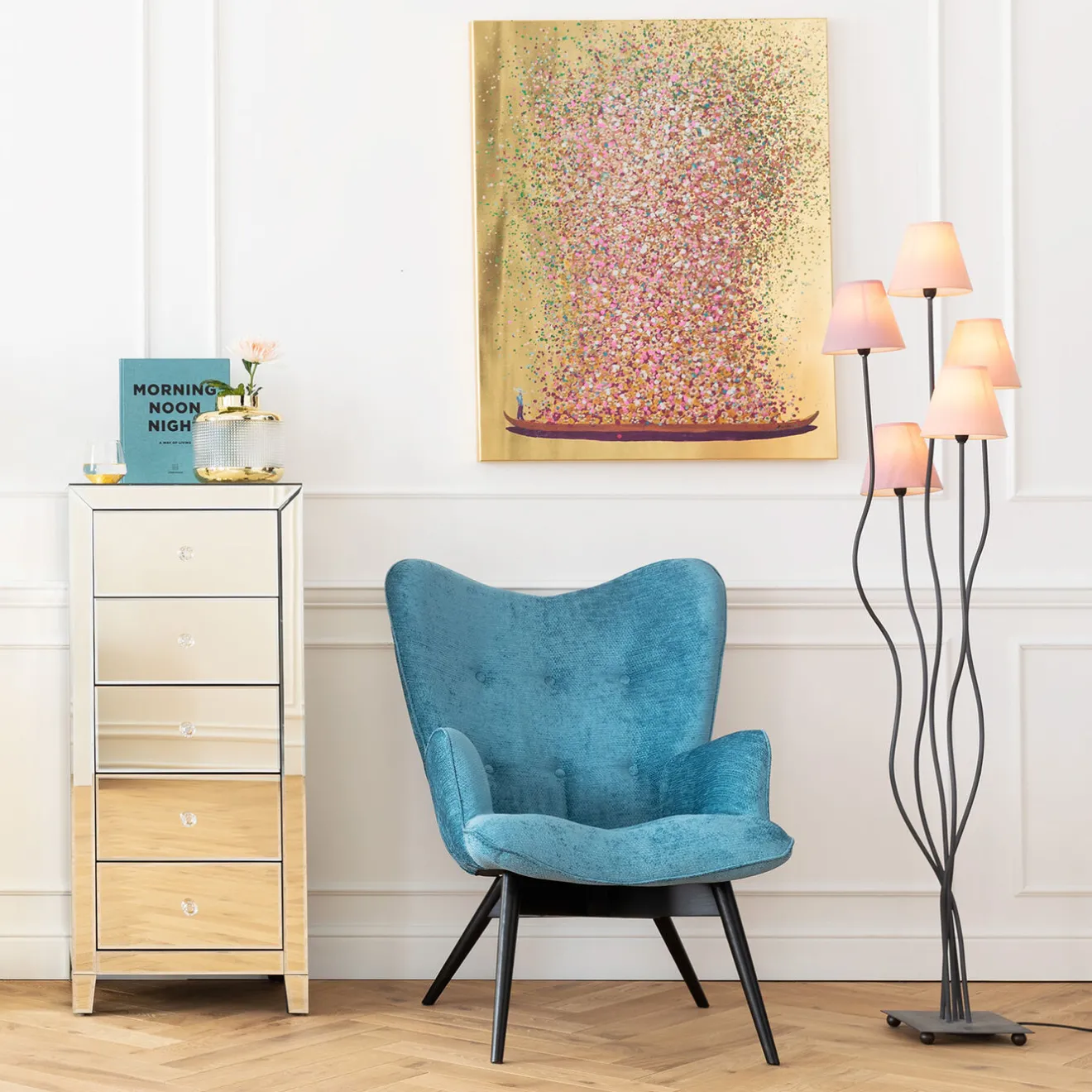 KARE Design Lampadaires|Lampadaire Flexible Berry Cinque