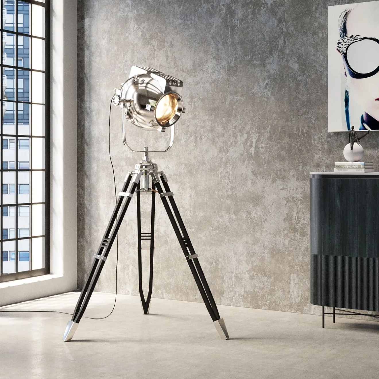 KARE Design Lampadaires|Lampadaire Movie 230Cm