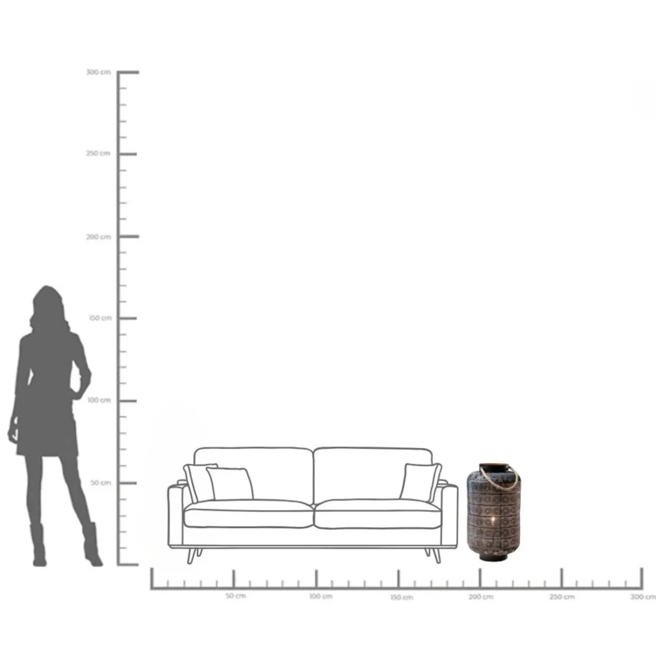 KARE Design Lampes De Sol|Lampadaire Sultans Home 58Cm