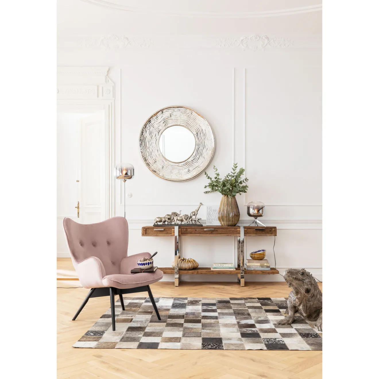 KARE Design Lampadaires|Lampdaire Goblet Ball Chrome