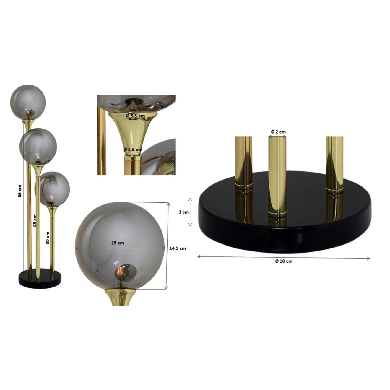 KARE Design Lampes De Table|Lampe A Poser Al Capone Tre