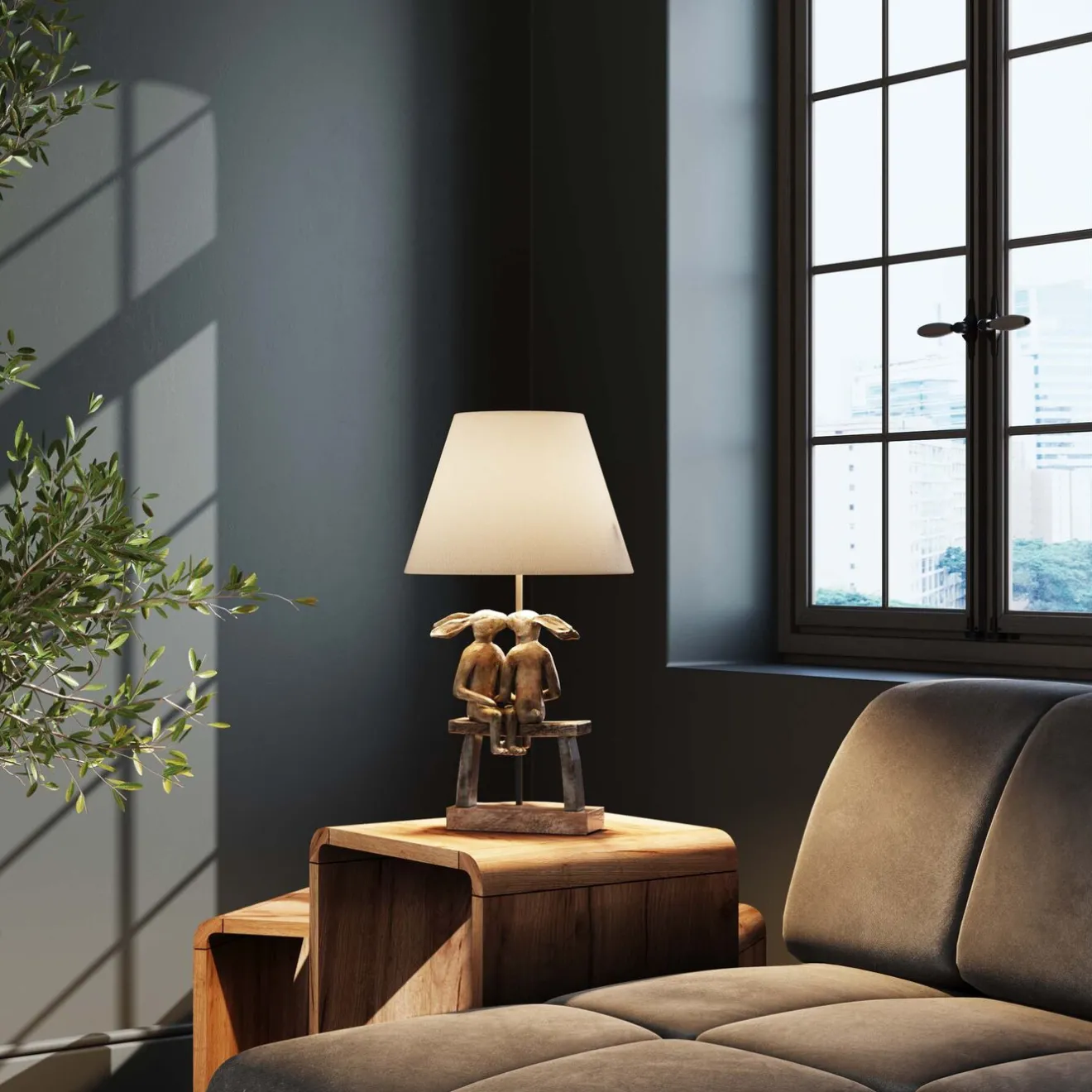 KARE Design Lampes De Table|Lampe A Poser Animal Bunny Love 53Cm