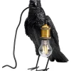 KARE Design Lampes De Table|Lampe A Poser Animal Crow Noir Mat 34Cm