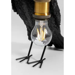KARE Design Lampes De Table|Lampe A Poser Animal Crow Noir Mat 34Cm