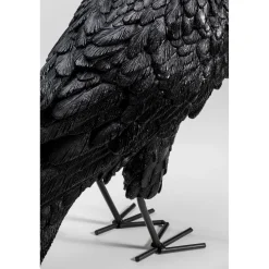 KARE Design Lampes De Table|Lampe A Poser Animal Crow Noir Mat 34Cm