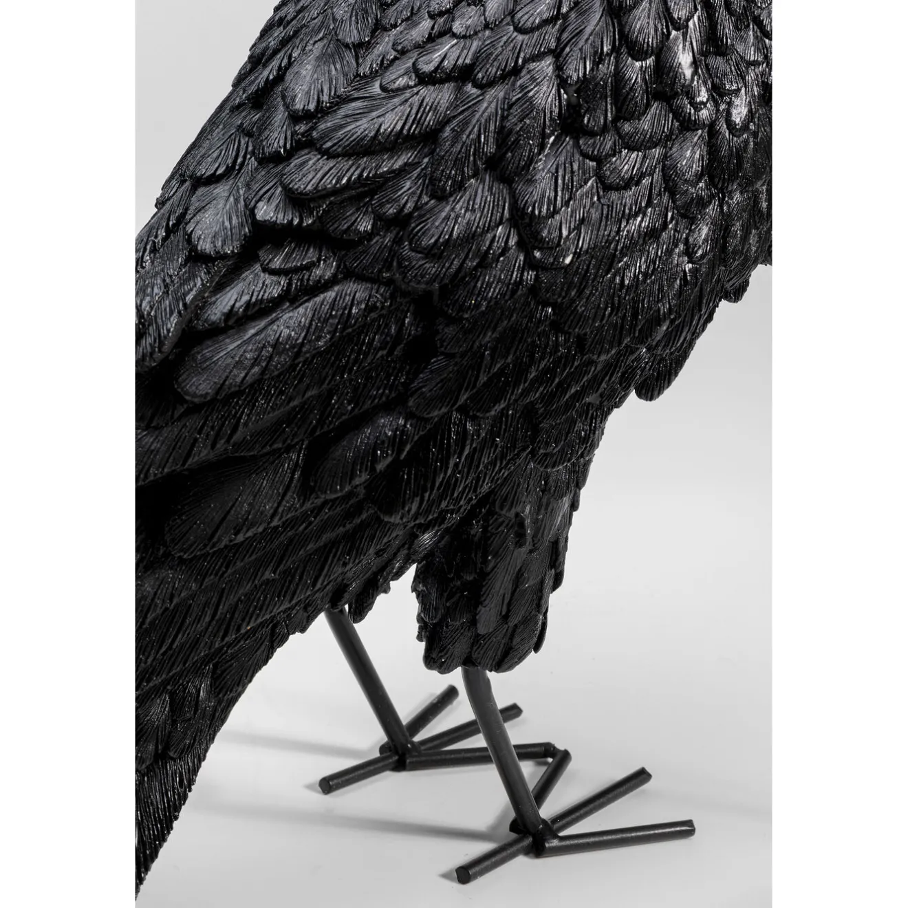KARE Design Lampes De Table|Lampe A Poser Animal Crow Noir Mat 34Cm