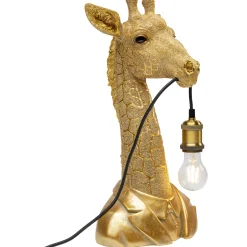 KARE Design Lampes De Table|Lampe A Poser Animal Giraffe Dore 50Cm