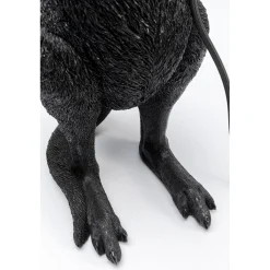 KARE Design Lampes De Table|Lampe A Poser Animal Kangaroo Noir Mat 46Cm
