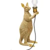 KARE Design Lampes De Table|Lampe A Poser Animal Kangaroo Dore 46Cm