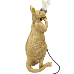 KARE Design Lampes De Table|Lampe A Poser Animal Kangaroo Dore 46Cm