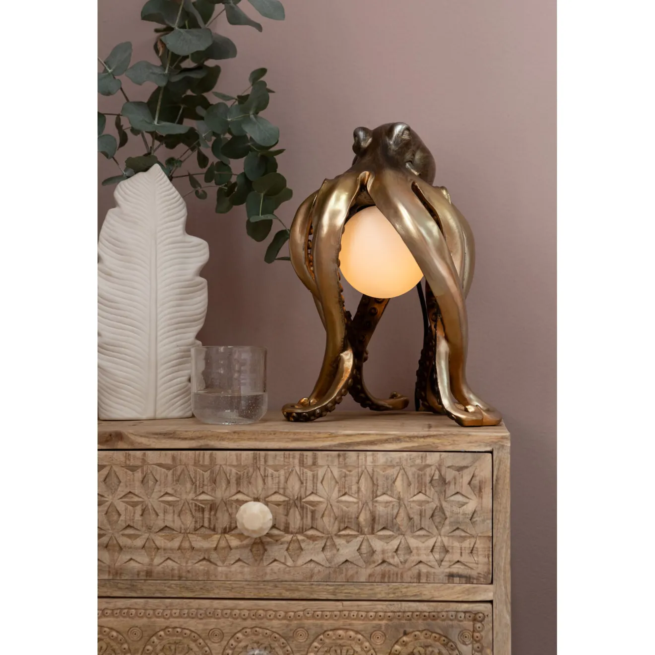 KARE Design Lampes De Table|Lampe A Poser Animal Octopus 34Cm
