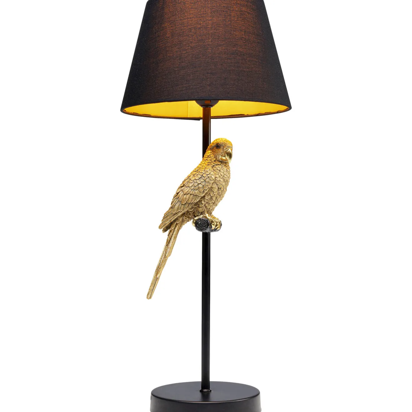 KARE Design Lampes De Table|Lampe A Poser Animal Parrot Dore 56Cm