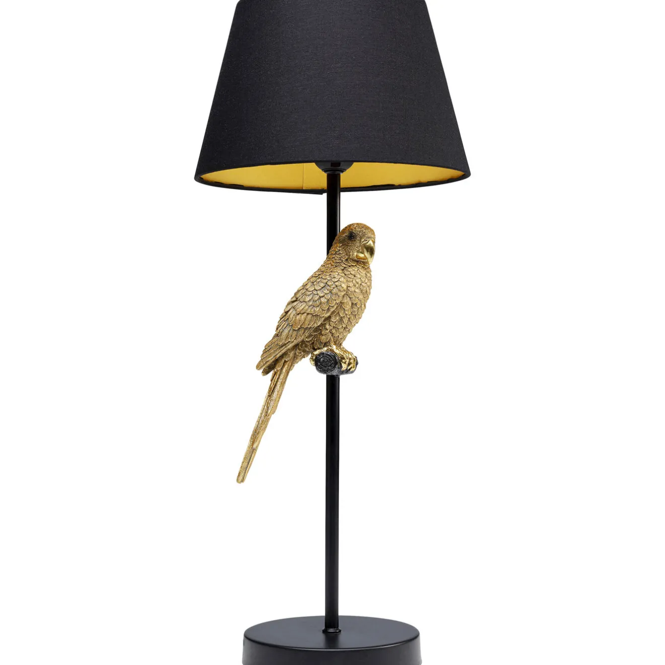 KARE Design Lampes De Table|Lampe A Poser Animal Parrot Dore 56Cm