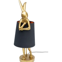 KARE Design Lampes De Table|Lampe A Poser Animal Rabbit Dore/Noir 68Cm