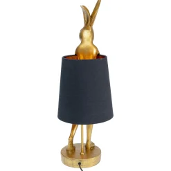 KARE Design Lampes De Table|Lampe A Poser Animal Rabbit Dore/Noir 68Cm