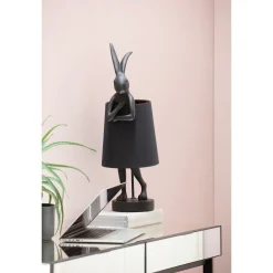 KARE Design Lampes De Table|Lampe A Poser Animal Rabbit Noir 68Cm