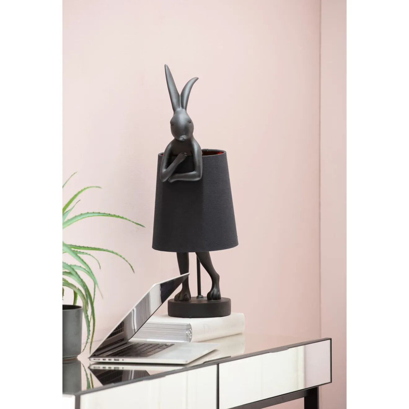 KARE Design Lampes De Table|Lampe A Poser Animal Rabbit Noir 68Cm