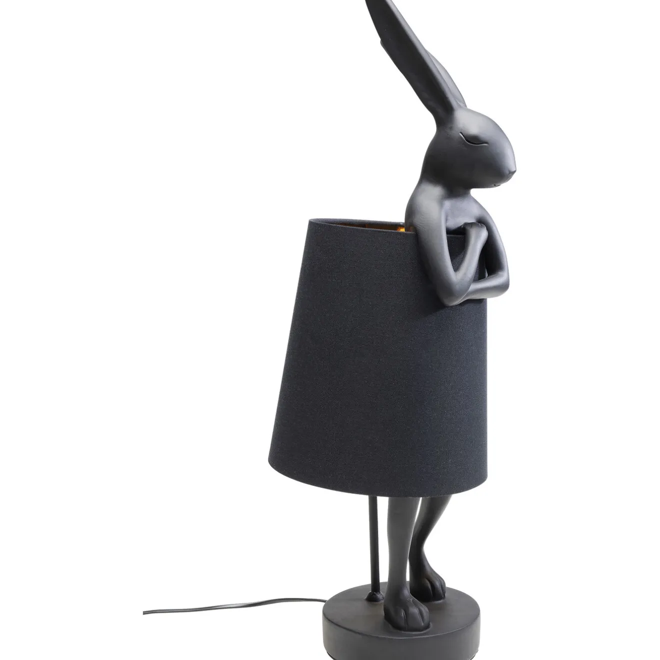 KARE Design Lampes De Table|Lampe A Poser Animal Rabbit Noir 68Cm