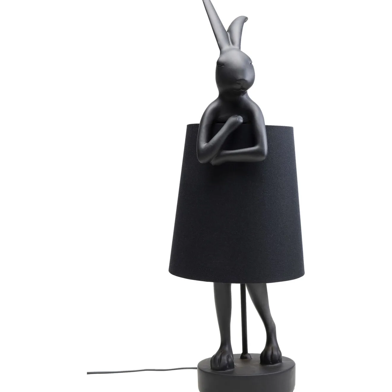 KARE Design Lampes De Table|Lampe A Poser Animal Rabbit Noir 68Cm
