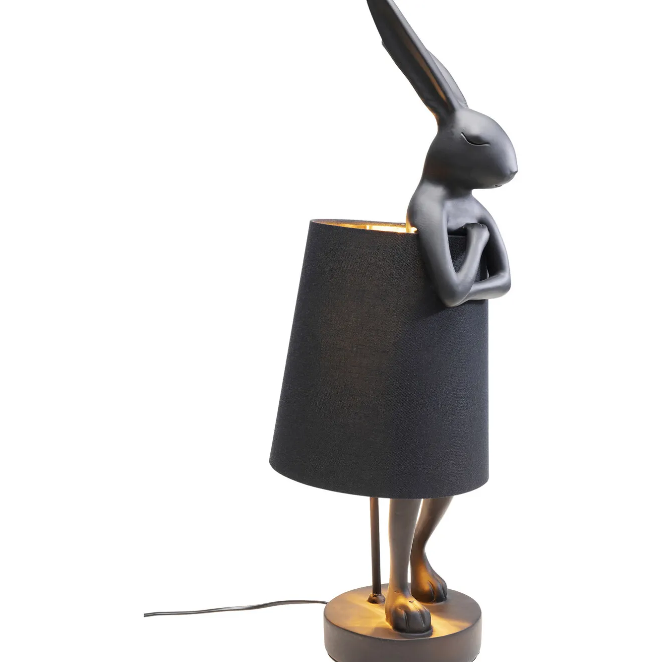 KARE Design Lampes De Table|Lampe A Poser Animal Rabbit Noir 68Cm