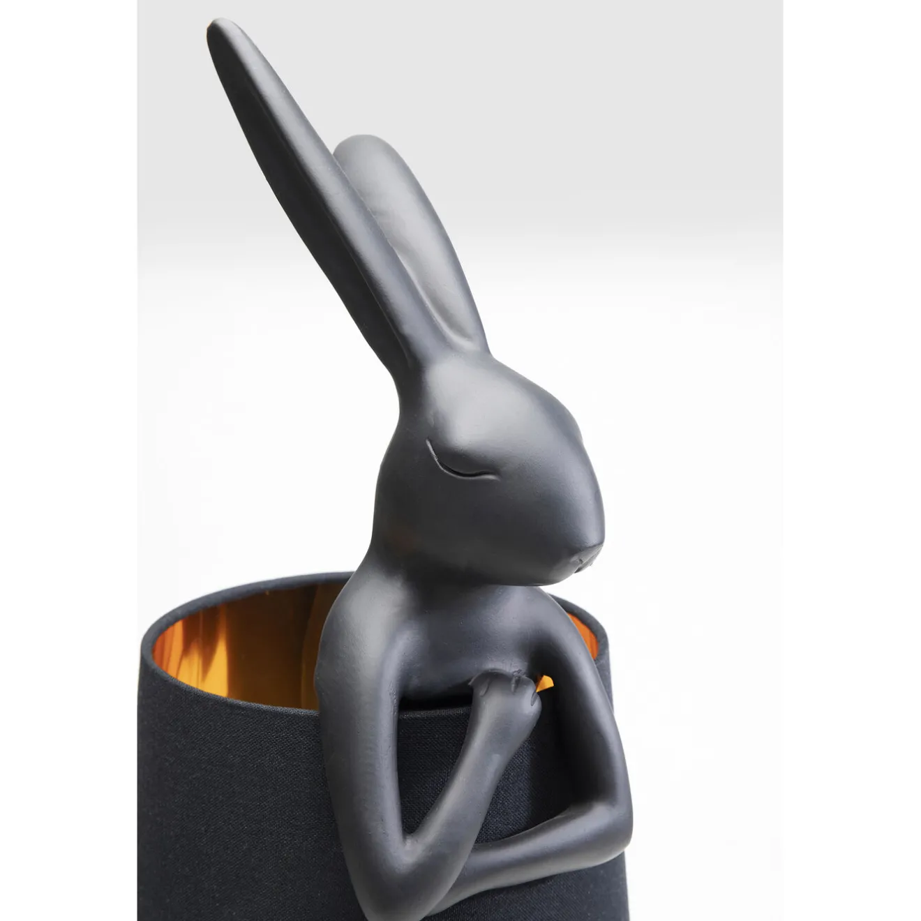 KARE Design Lampes De Table|Lampe A Poser Animal Rabbit Noir 68Cm