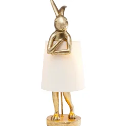KARE Design Lampes De Table|Lampe A Poser Animal Rabbit Dore/Blanc 68Cm