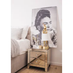 KARE Design Lampes De Table|Lampe A Poser Animal Rabbit Dore/Blanc 68Cm