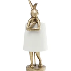 KARE Design Lampes De Table|Lampe A Poser Animal Rabbit Dore/Blanc 68Cm