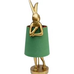 KARE Design Lampes De Table|Lampe A Poser Animal Rabbit Dore/Vert 68Cm